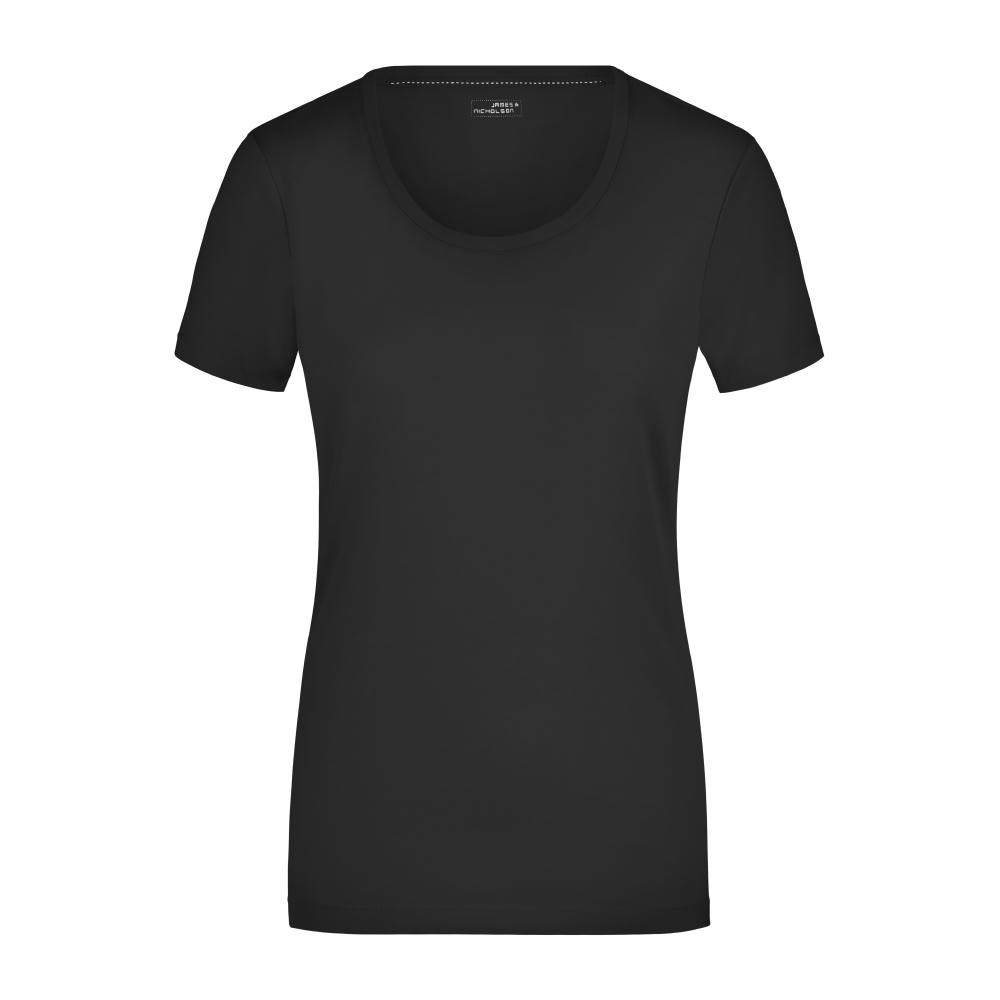 Ladies' Stretch Round-T - T-Shirt aus weichem Elastic-Single-Jersey