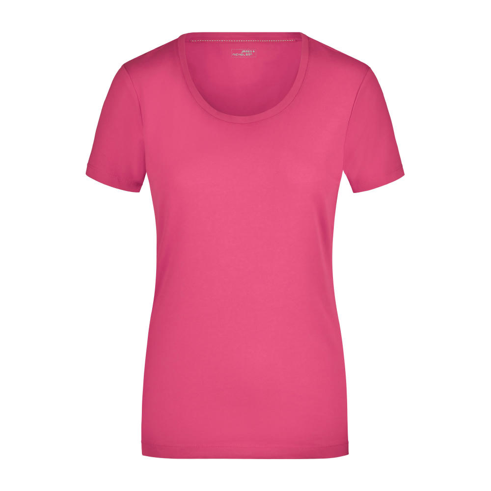 Ladies' Stretch Round-T - T-Shirt aus weichem Elastic-Single-Jersey