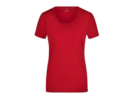 Ladies' Stretch Round-T-T-Shirt aus weichem Elastic-Single-Jersey