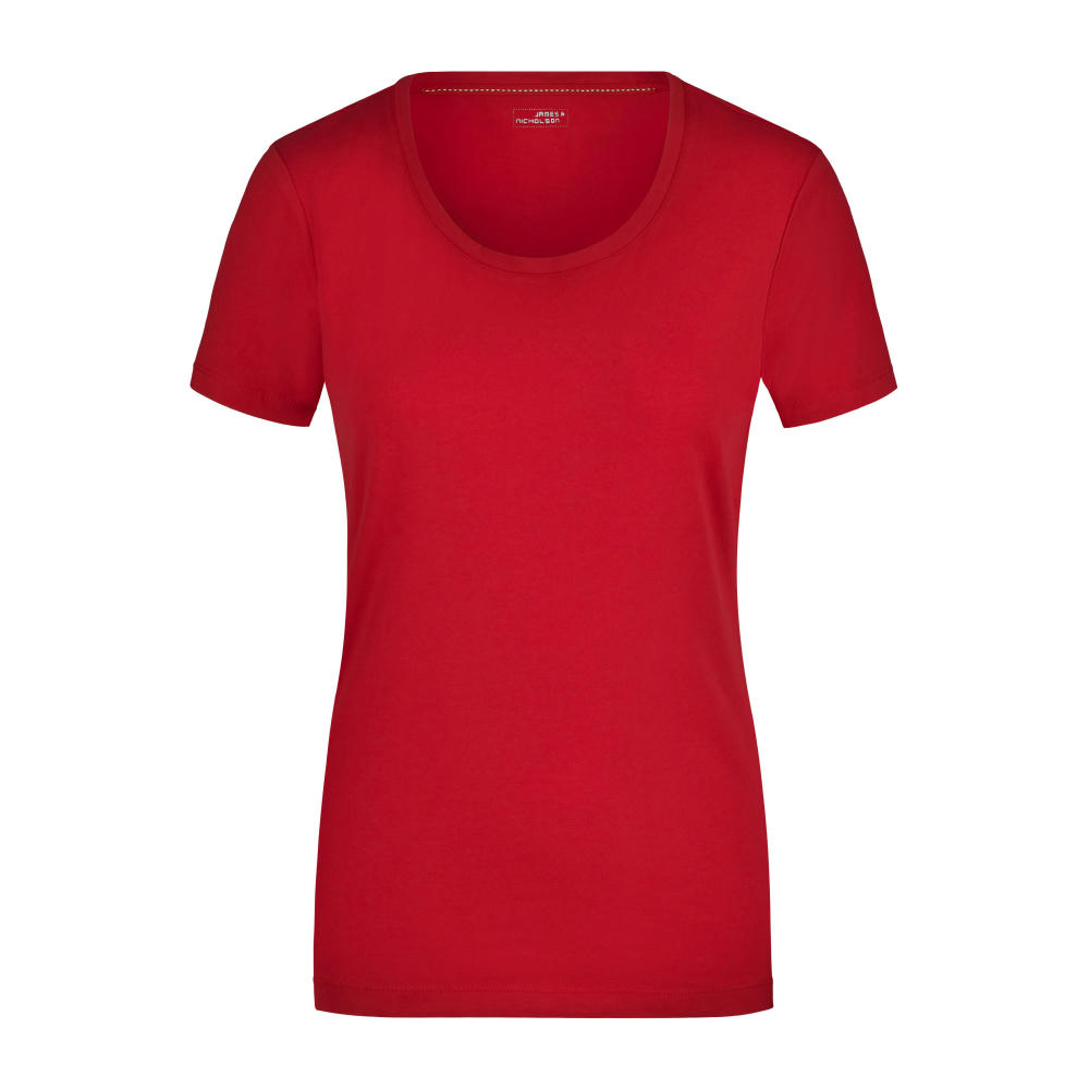 Ladies' Stretch Round-T - T-Shirt aus weichem Elastic-Single Jersey