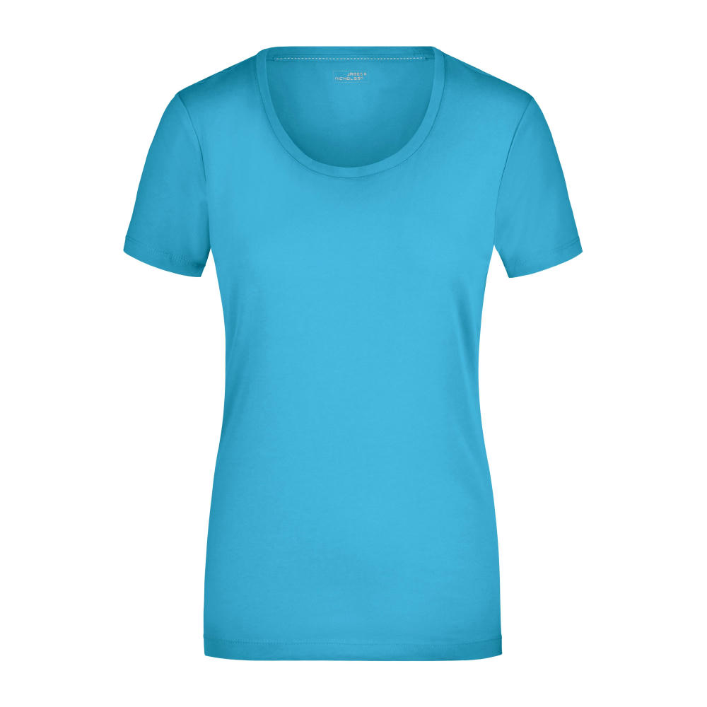 Ladies' Stretch Round-T - T-Shirt aus weichem Elastic-Single Jersey