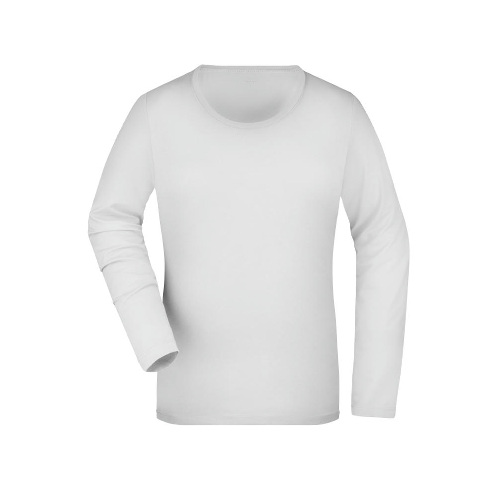 Ladies' Stretch Shirt Long-Sleeved - Langarm Shirt aus weichem Elastic-Single-Jersey