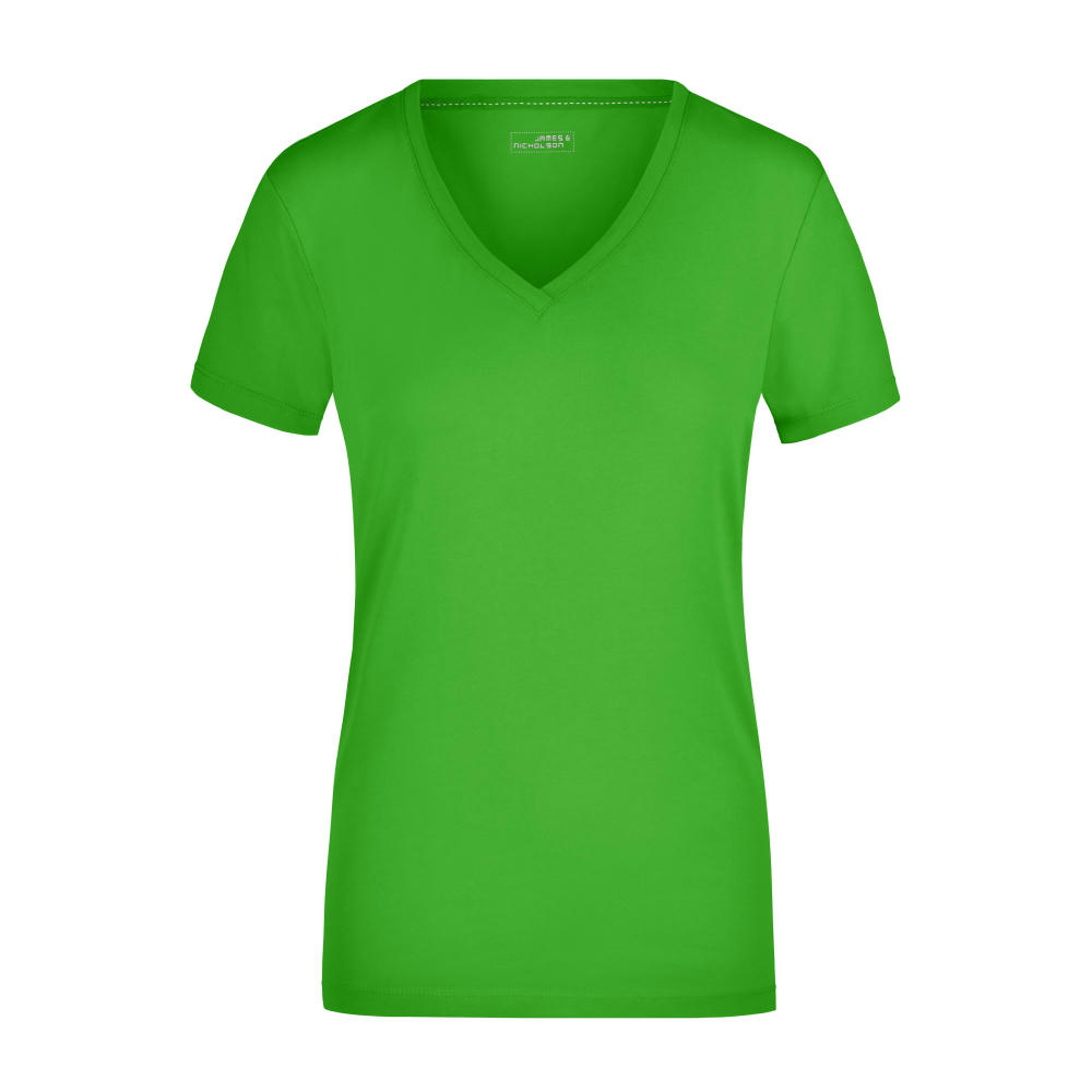 Ladies' Stretch V-T - T-Shirt aus weichem Elastic-Single Jersey