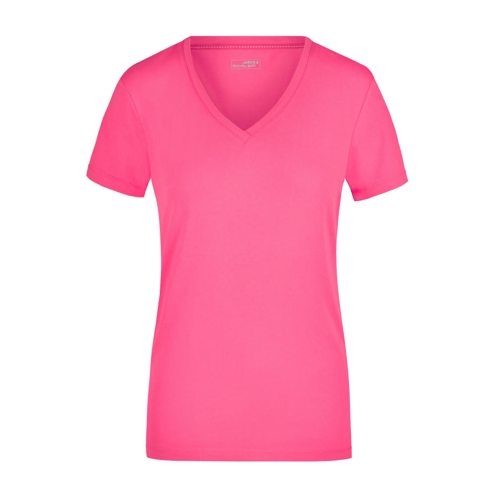 Ladies' Stretch V-T - T-Shirt aus weichem Elastic-Single Jersey