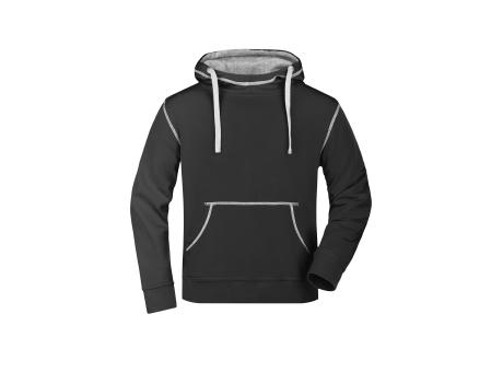 Men's Lifestyle Hoody-Kapuzensweat mit modischen Kontrastnähten