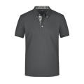 Men's Plain Polo - Polo mit Button-Down Kragen