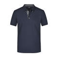 Men's Plain Polo - Polo mit Button-Down Kragen