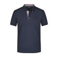 Men's Plain Polo - Polo mit Button-Down Kragen