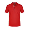 Men's Plain Polo - Polo mit Button-Down Kragen