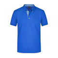 Men's Plain Polo - Polo mit Button-Down Kragen