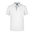Men's Plain Polo - Polo mit Button-Down Kragen