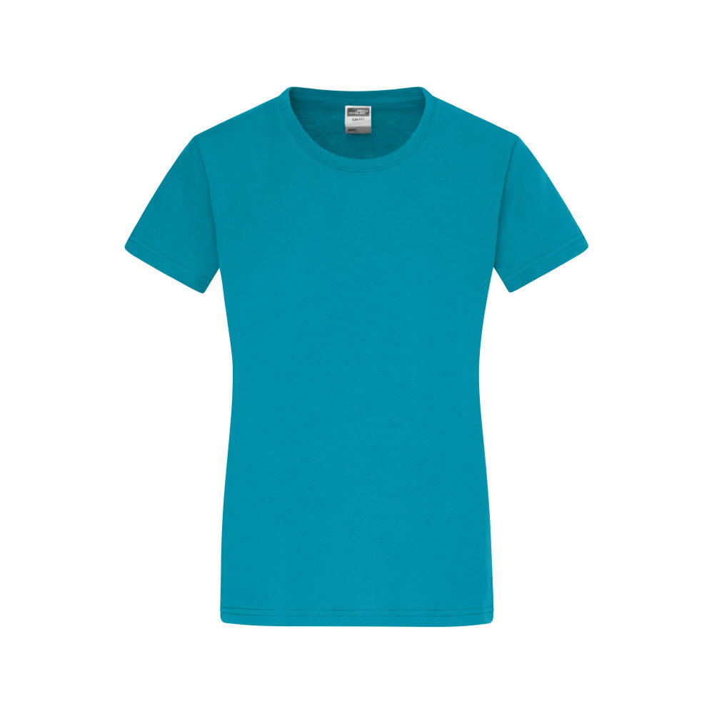 Ladies' Slim Fit-T-Figurbetontes Rundhals-T-Shirt