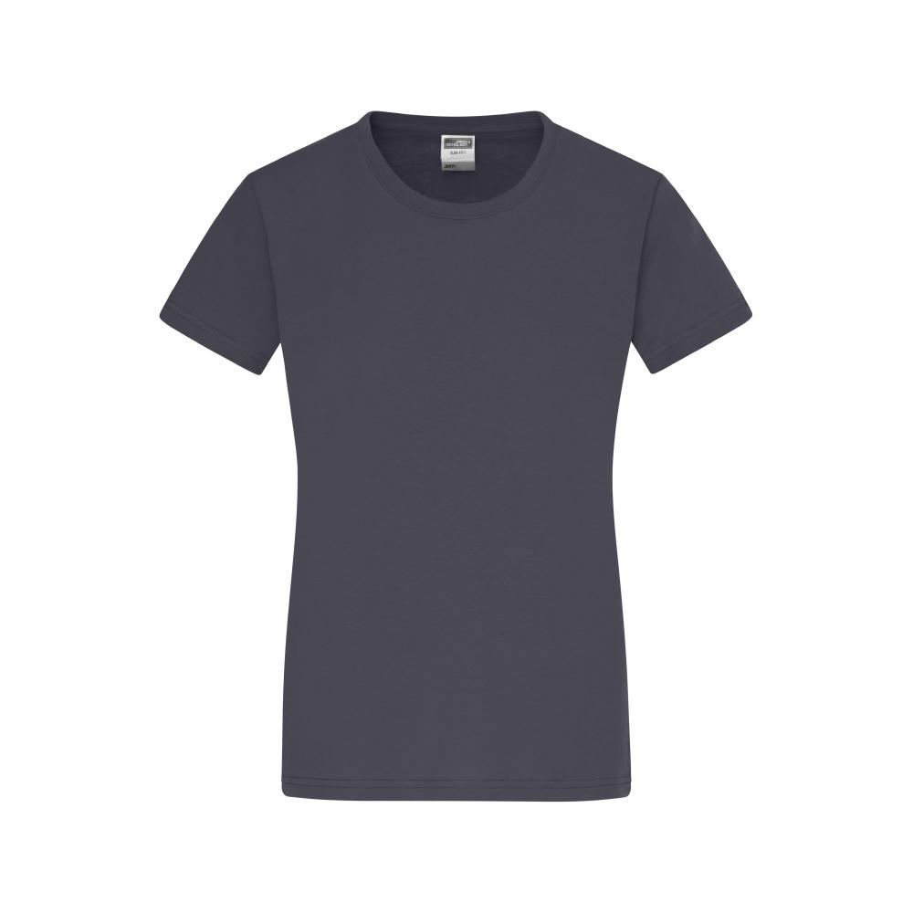 Ladies' Slim Fit-T-Figurbetontes Rundhals-T-Shirt