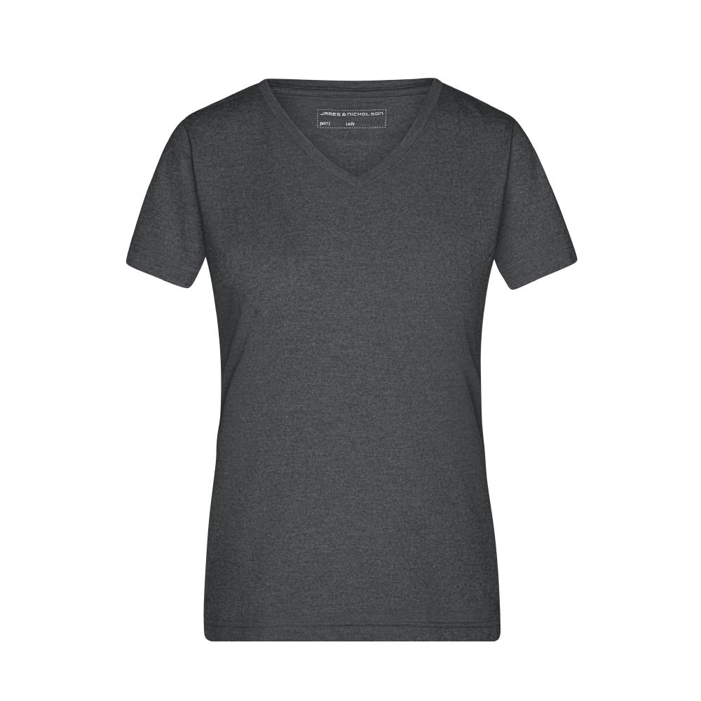 Ladies' Heather T-Shirt - Modisches T-Shirt mit V-Ausschnitt