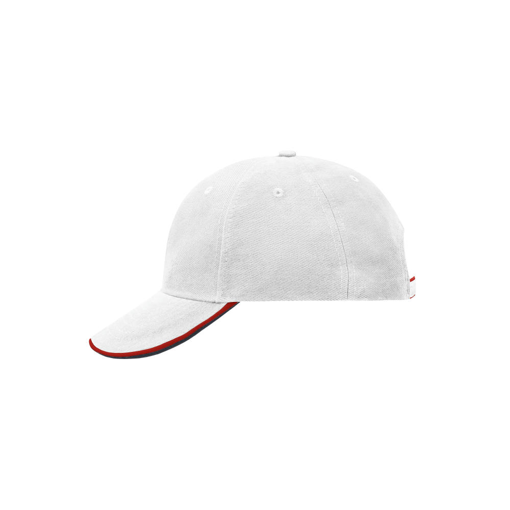 6 Panel Double Sandwich Cap-6 Panel Cap mit doppeltem Sandwich