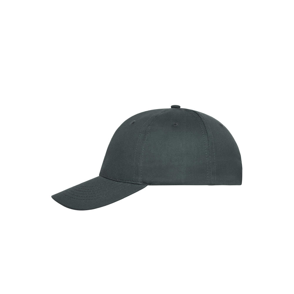 6 Panel Cap Bio Cotton-6 Panel Cap mit ungebürsteter Oberfläche