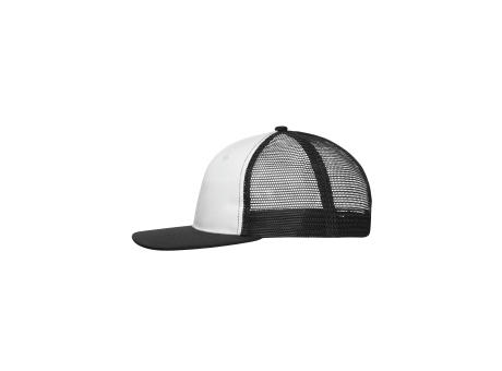 6 Panel Flat Peak Cap-Trendiges 6 Panel Mesh Cap mit flachem Schild aus Polycotton