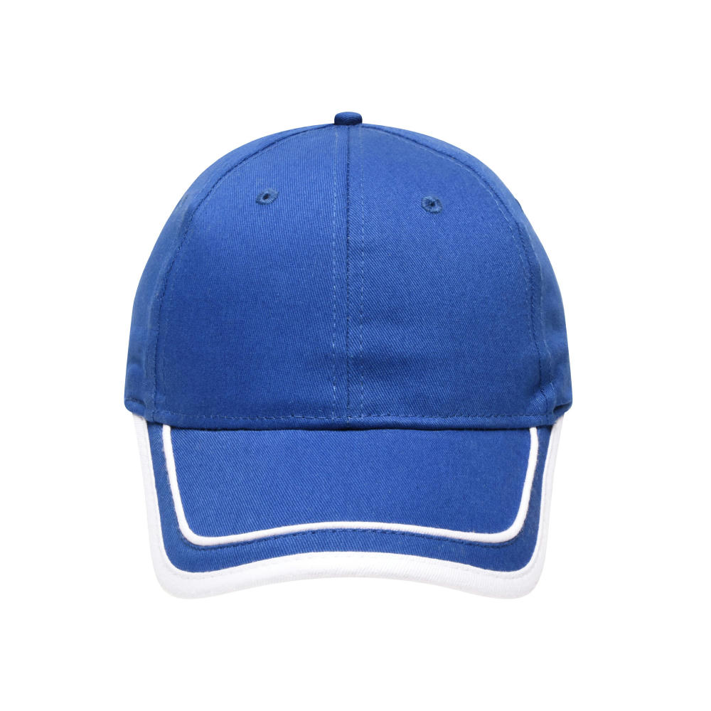 6 Panel Piping Cap-Brushed 6 Panel Cap