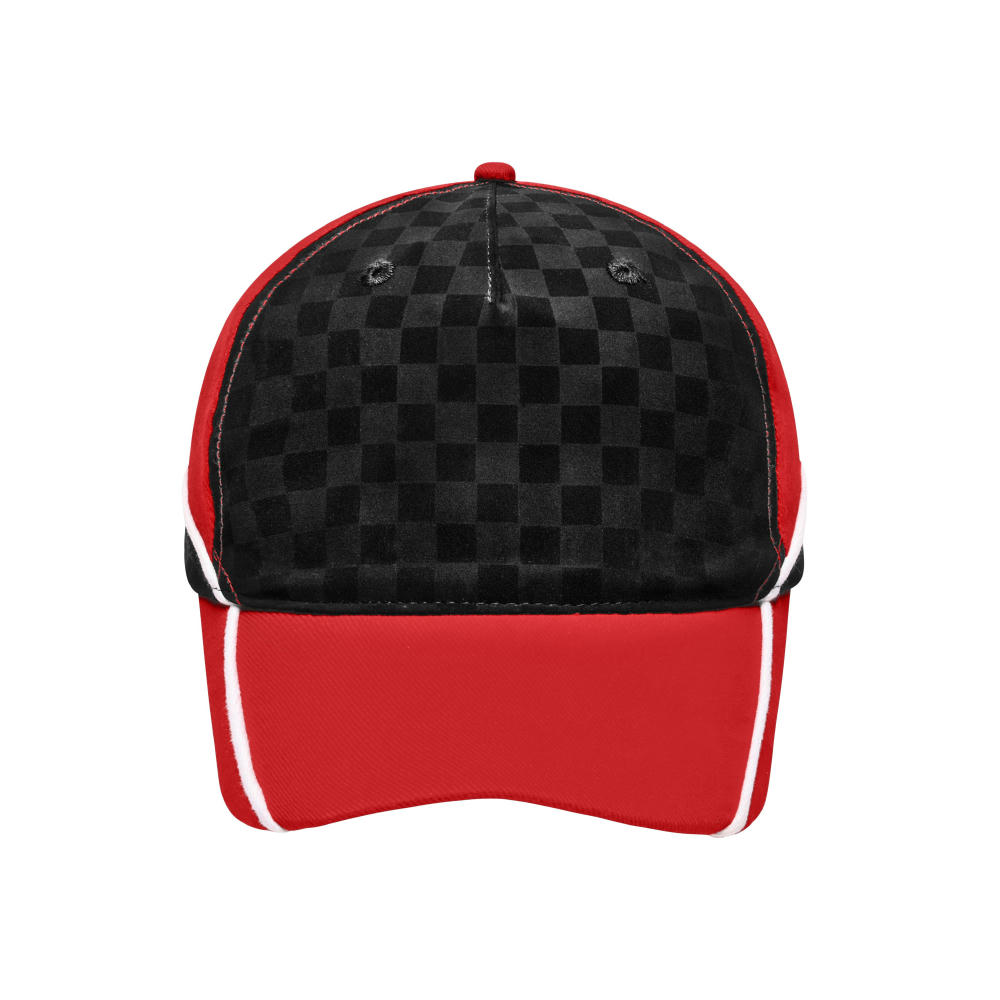 5 Panel Racing Cap Embossed-Aufwändige 5 Panel Cap im Racing Design