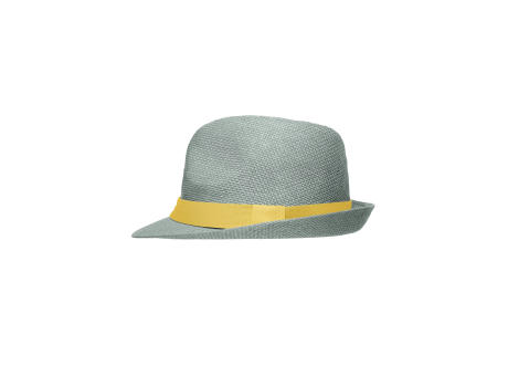 Street Style-Stylisher, sommerlicher Streetwear Hut mit breitem kontrastfarbigem Band