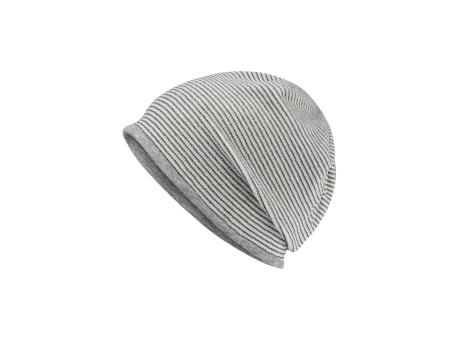 Structured Beanie-Stretchfleece-Mütze mit Kontrastabschluss
