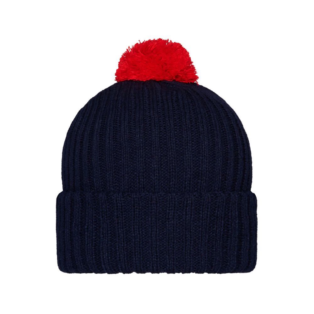 Knitted Cap with Pompon-Trendige Pomponmütze in vielen Farben