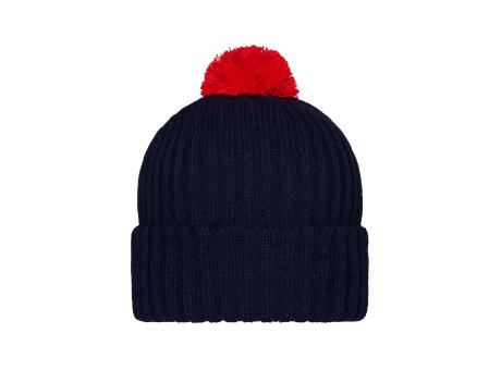 Knitted Cap with Pompon-Trendige Pomponmütze in vielen Farben