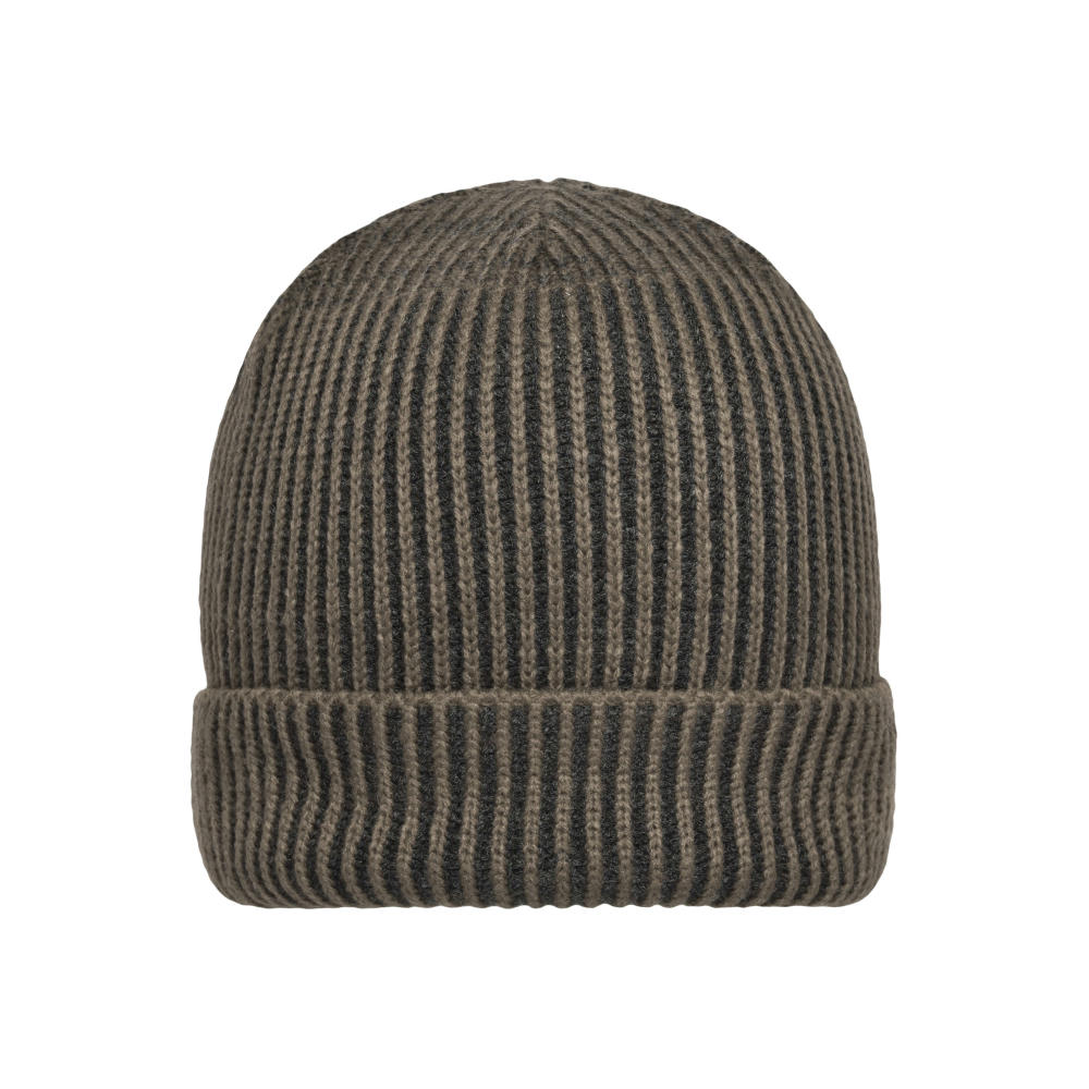 Ribbed Beanie - Aparte Strickmütze mit Krempe