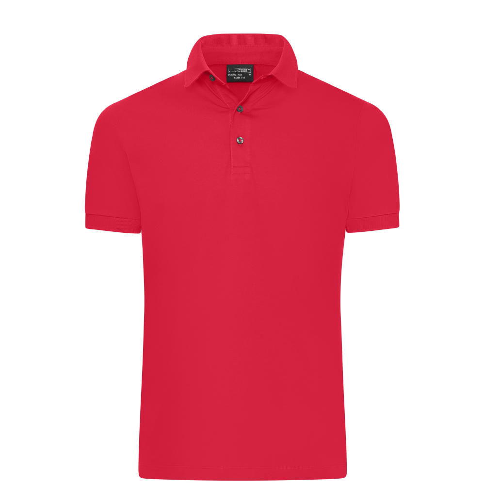 Men's Mercerised Polo Slim Fit-Slim-Fit Polo in Premiumqualität