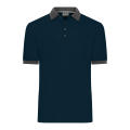 Men's Polo - Klassisches Polo mit kontrastfarbigem Kragen und Armbündchen in Piqué-Qualität