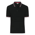 Men's Polo - Klassisches Polo mit Kontraststreifen an Kragen und Armbündchen in Piqué-Qualität