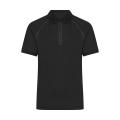 Men's Zip-Polo - Polo mit Reißverschluss aus Funktions-Polyester für Promotion, Sport und Freizeit