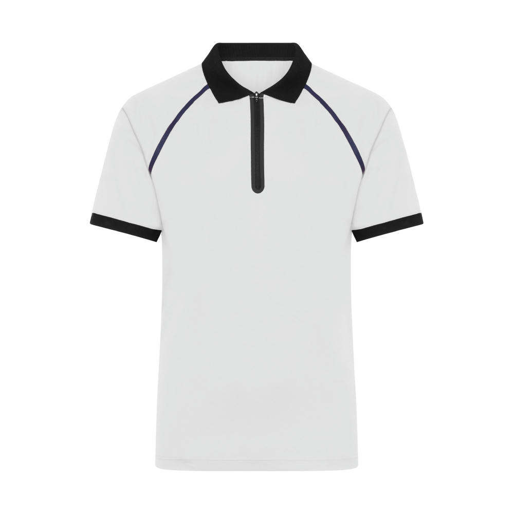 Men's Zip-Polo - Polo mit Reißverschluss aus Funktions-Polyester für Promotion, Sport und Freizeit