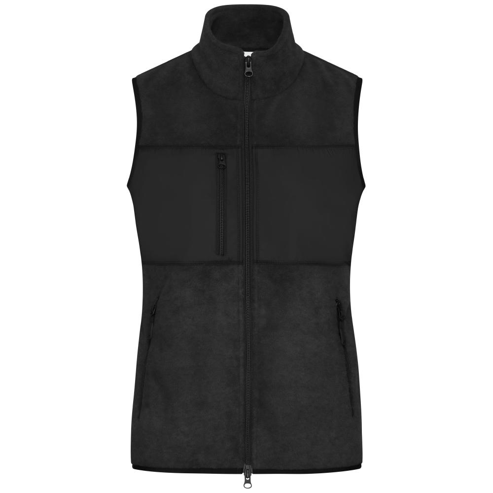 Ladies' Fleece Vest   GRS - Fleeceweste im Materialmix