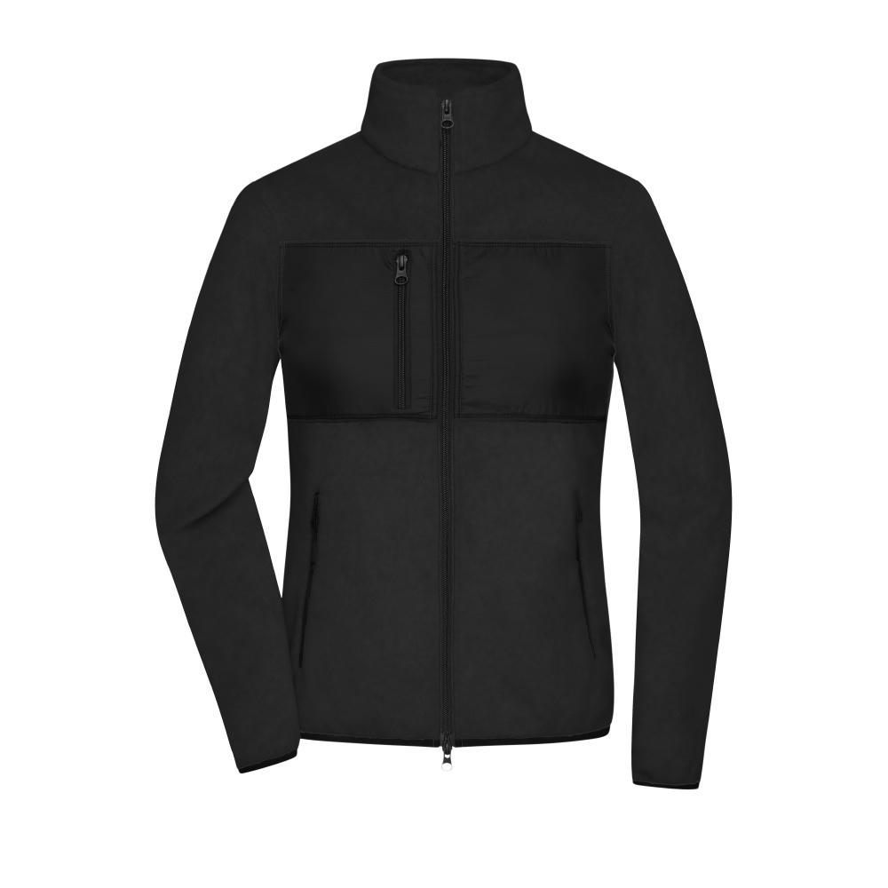 Ladies' Fleece Jacket   GRS - Fleecejacke im Materialmix