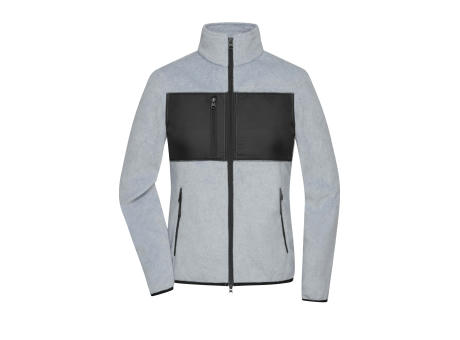 Ladies' Fleece Jacket-Fleecejacke im Materialmix