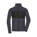 Men's Fleece Jacket-Fleecejacke im Materialmix