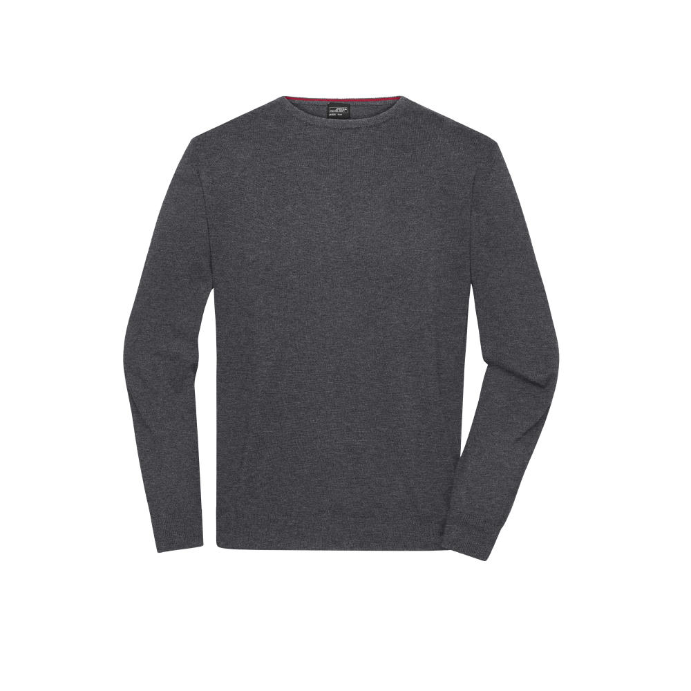 Men's Round-Neck Pullover - Klassischer Baumwoll-Pullover