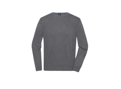 Men's Round-Neck Pullover-Klassischer Baumwoll-Pullover