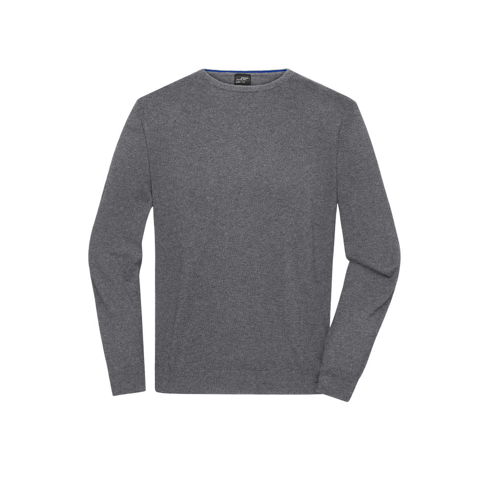 Men's Round-Neck Pullover-Klassischer Baumwoll-Pullover