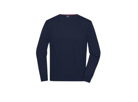 Men's Round-Neck Pullover - Klassischer Baumwoll-Pullover