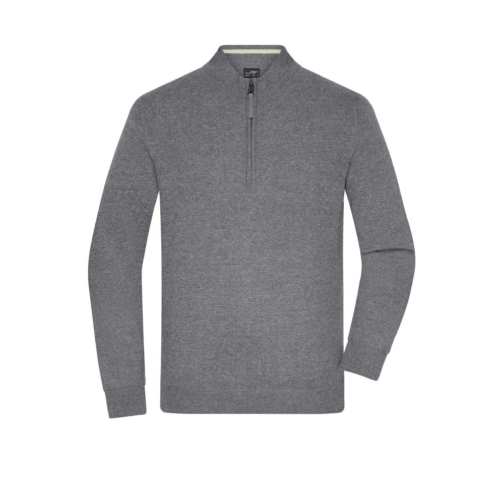 Men's Half-Zip Troyer- Klassischer Troyer aus Baumwolle