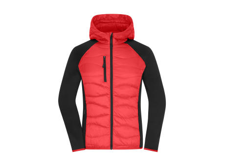 Ladies' Hybrid Jacket-Sportliche Jacke mit Kapuze im attraktiven Materialmix
