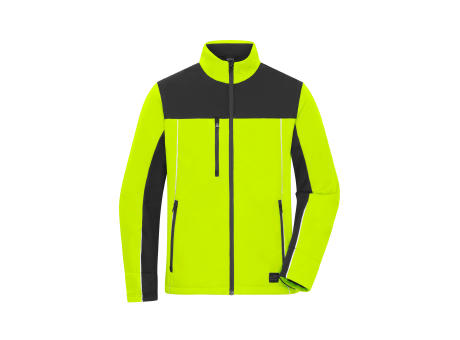 Signal-Workwear Softshell-Jacket-Softshelljacke in Signalfarbe