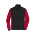 Men's Padded Hybrid Jacket-Wattierte Jacke mit Stehkragen im attraktiven Materialmix