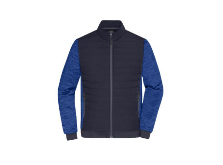 Men's Padded Hybrid Jacket-Wattierte Jacke mit Stehkragen im attraktiven Materialmix