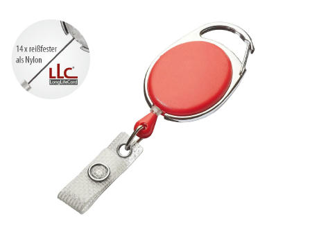 Ausweisjojo 1025 LongLifeCord rot Vollton 