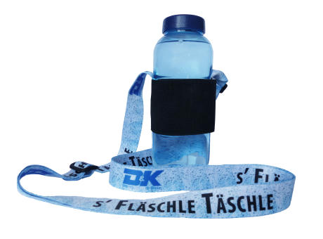 Lanyard mit Flaschenhalterung "s´ Fläschle Täschle"