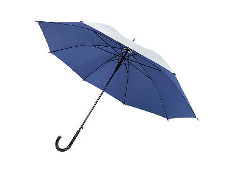 Regenschirm automatic Kunststoff Griff Aussenseite silber Innenseite farbig, Polyester 190T