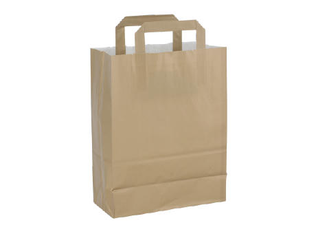 Papiertasche mit flachen Henkeln 220x100x290 mm